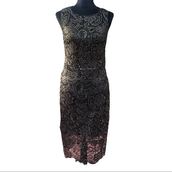 Bisou Bisou | Dresses | Bisou Bisou Tight Bodycon Little Black Lace Dress  Size 6 | Poshmark